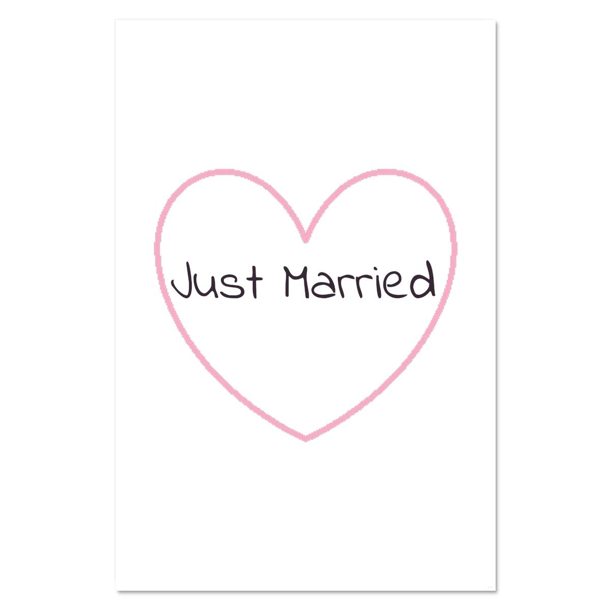 Super A1 'Just Married ' Wall Poster / Print (PP00241580)