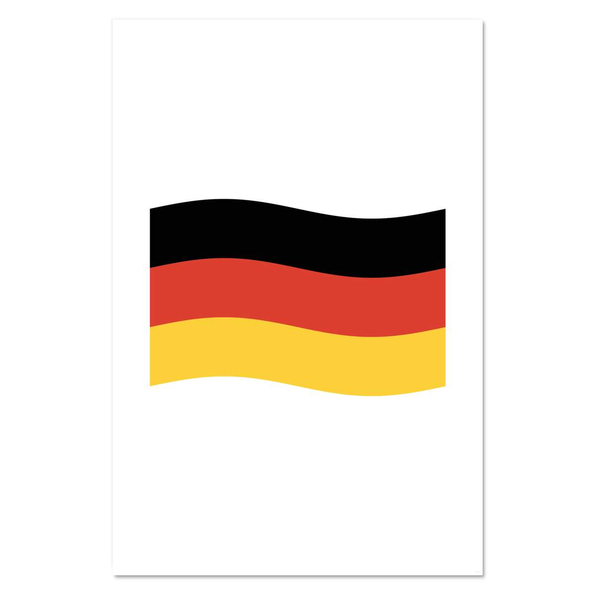 Super A1 'Waving German Flag' Wall Poster / Print (PP00262651)