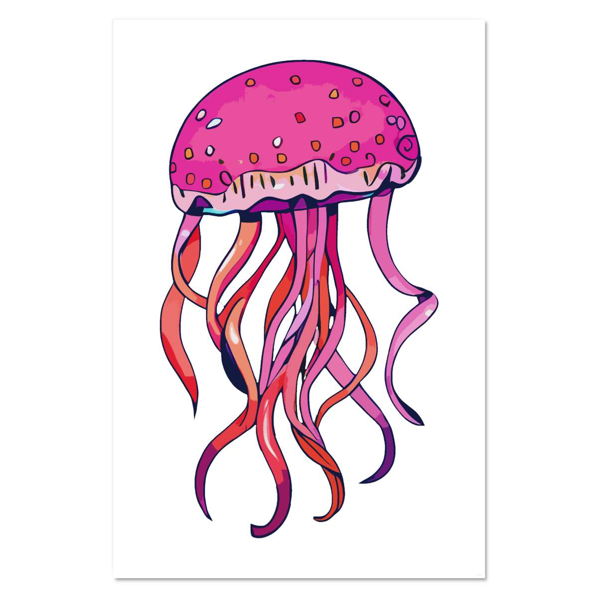 Super A1 'Pink Jellyfish' Wall Poster / Print (PP00262783)