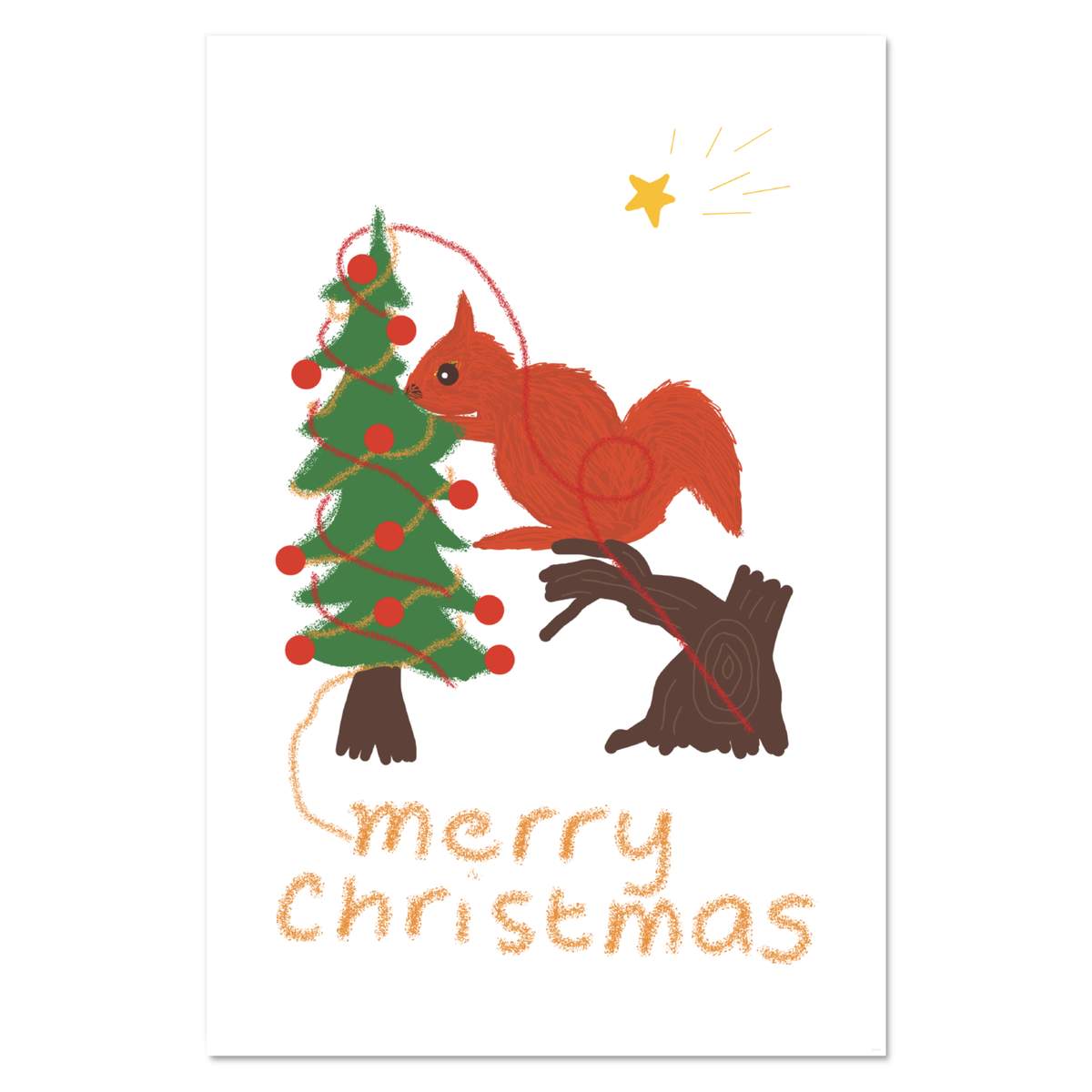 Wandposter / Drucke "Eichhörnchen schmückt den Weihnachtsbaum" (PP050439) - Bild 11 von 14