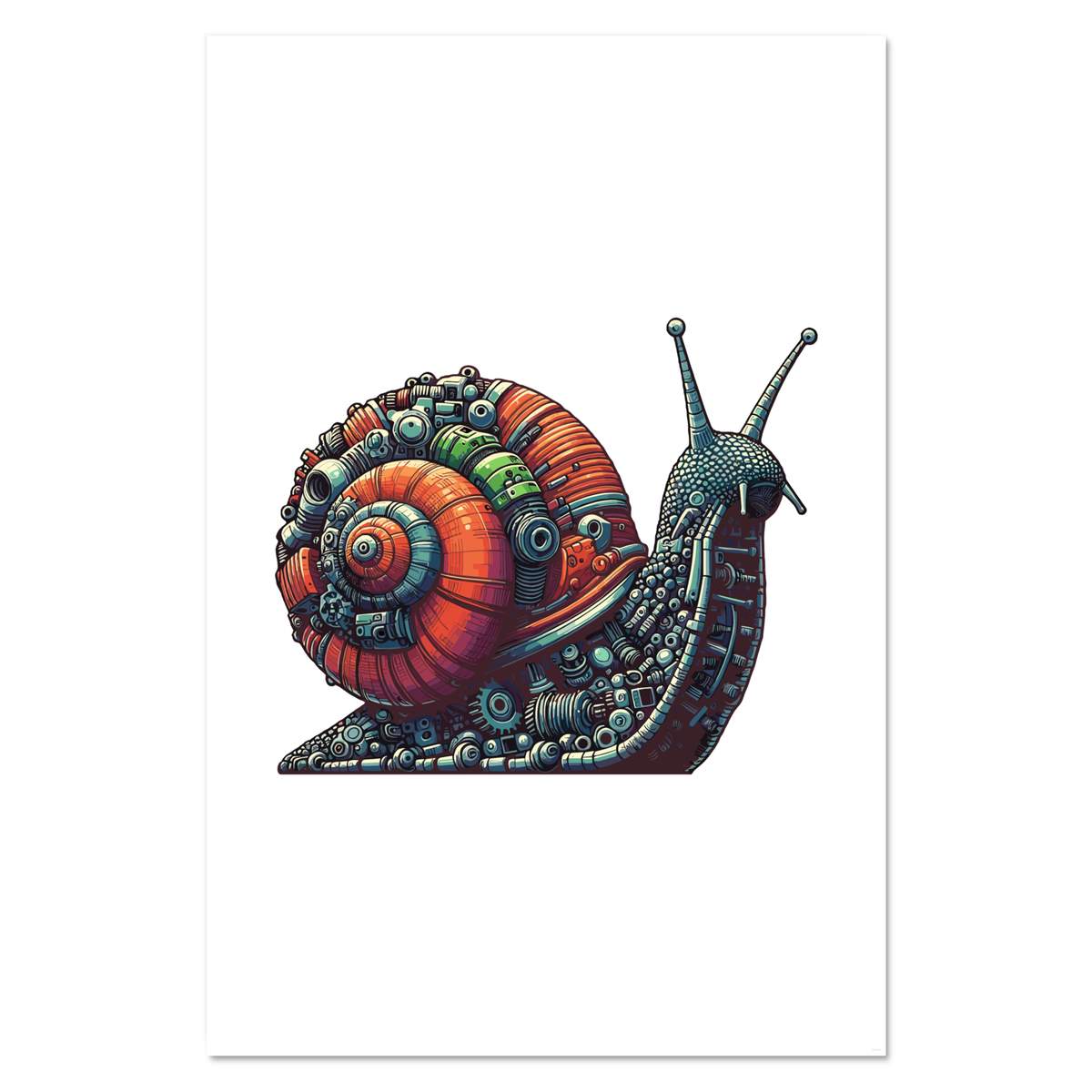 Super A1 'Steampunk Snail' Wall Poster / Print (PP00297299)