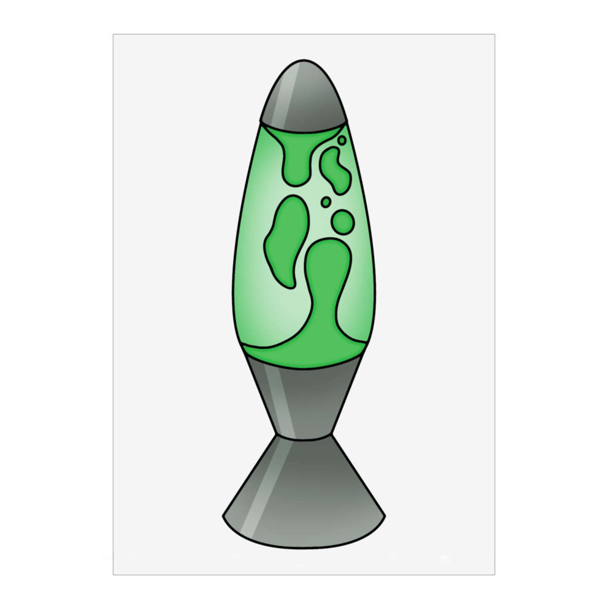 'Green Lava Lamp' Wall Art Poster - A1 Portrait - Unframed Wall Art Print for Home Decor - 914mm / 36in (PP00300154)