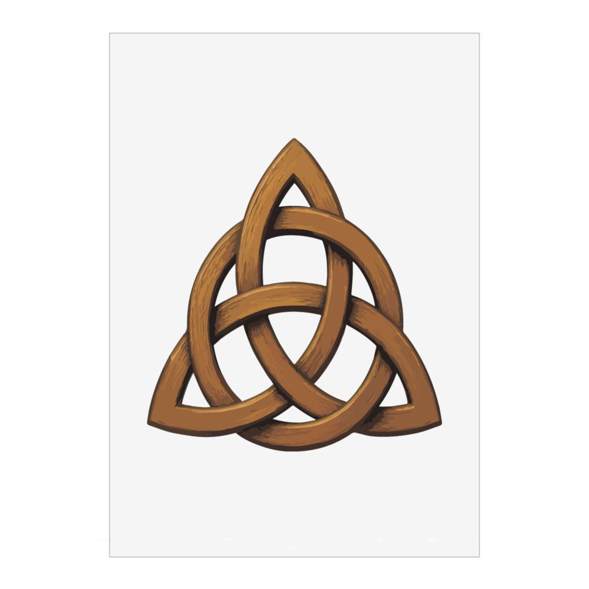 'Celtic Triquetra Knot' Wall Art Poster - A1 Portrait - Unframed Wall Art Print for Home Decor - 914mm / 36in (PP00336115)