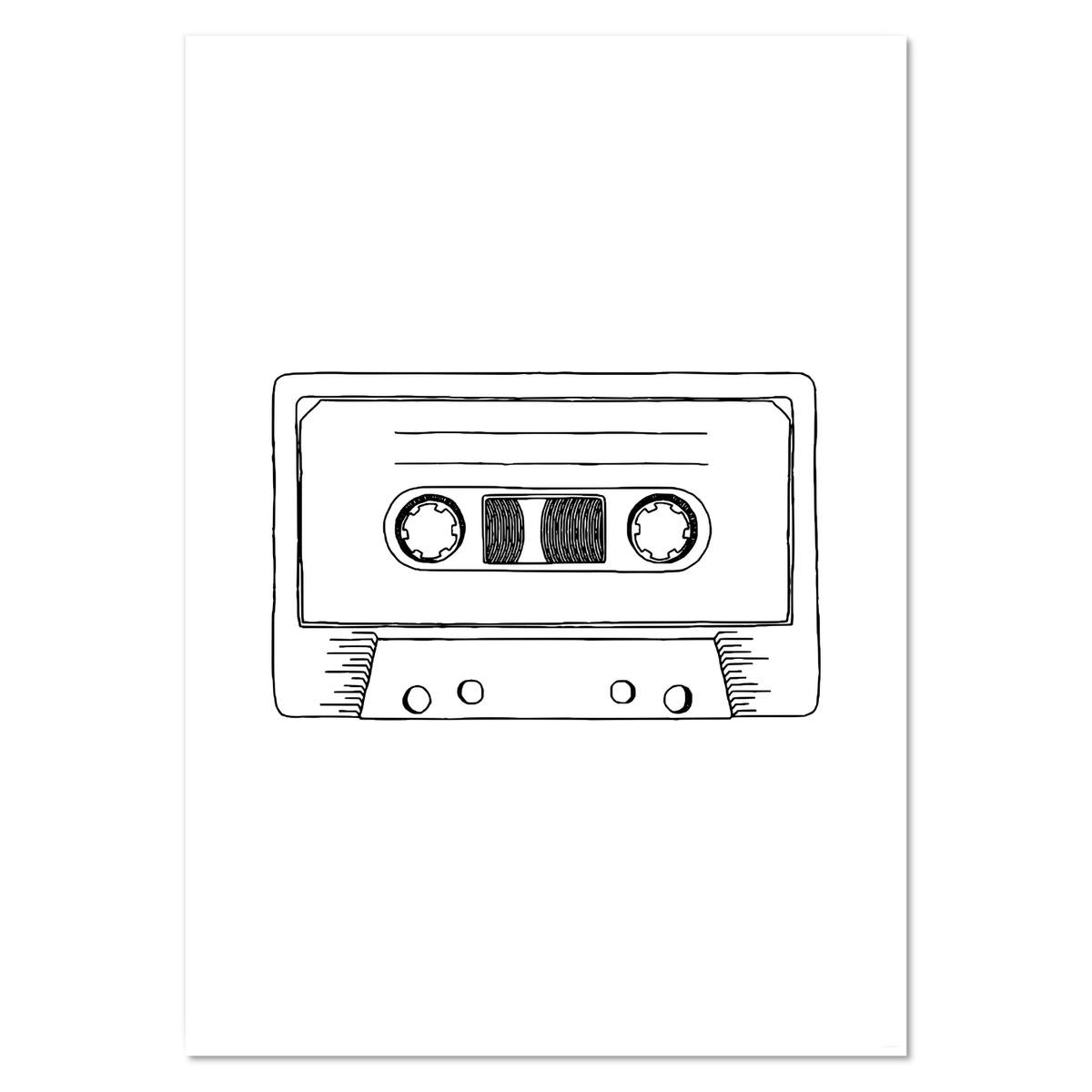 A2 'Cassette Tape' Wall Poster / Print (PP00046148)