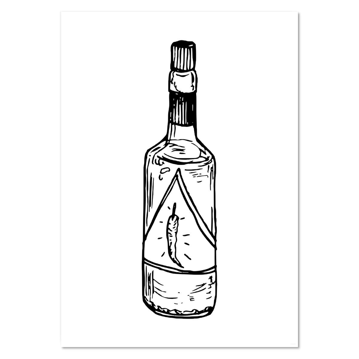 A2 'Chilli Sauce Bottle' Wall Poster / Print (PP00052652)
