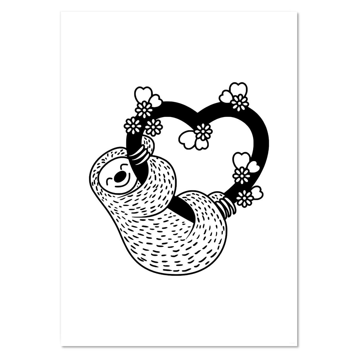A2 'Sloth Love' Wall Poster / Print (PP00064652)