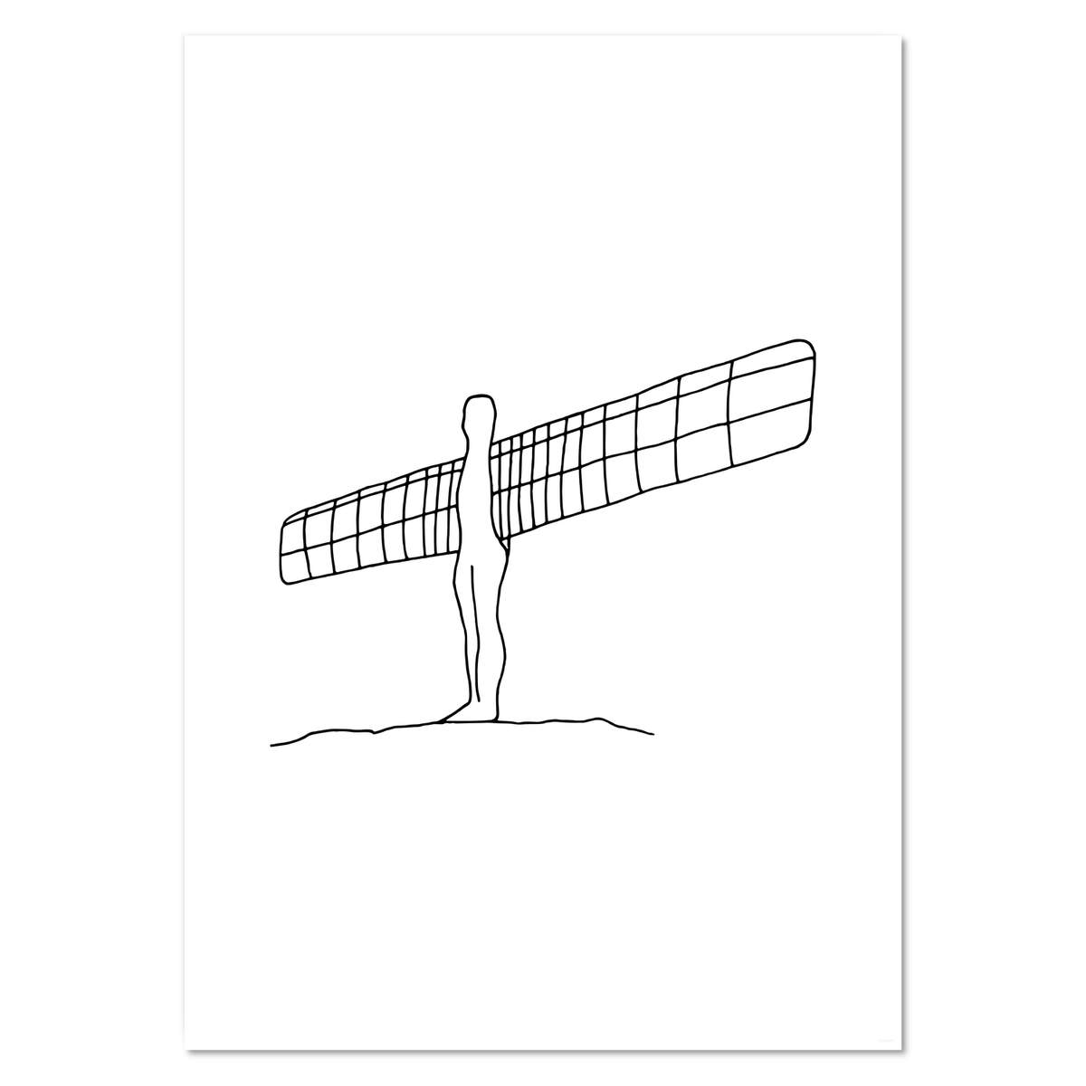 A2 'Angel Of The North' Wall Poster / Print (PP00186975)