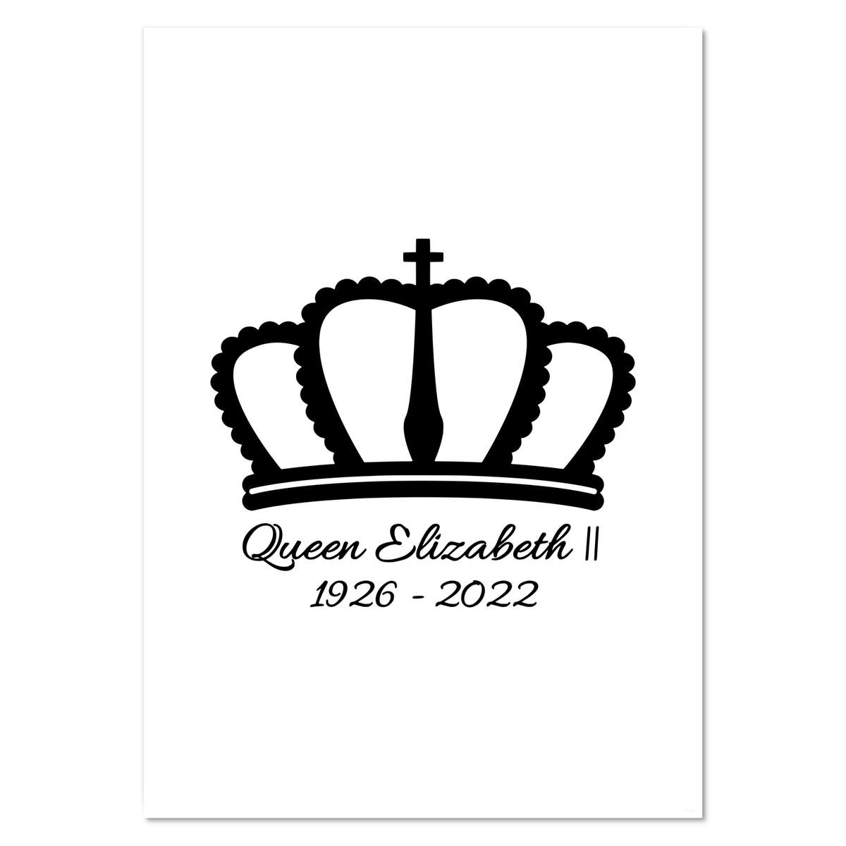 A2 'Queen Elizabeth II Crown' Wall Poster / Print (PP00192211)