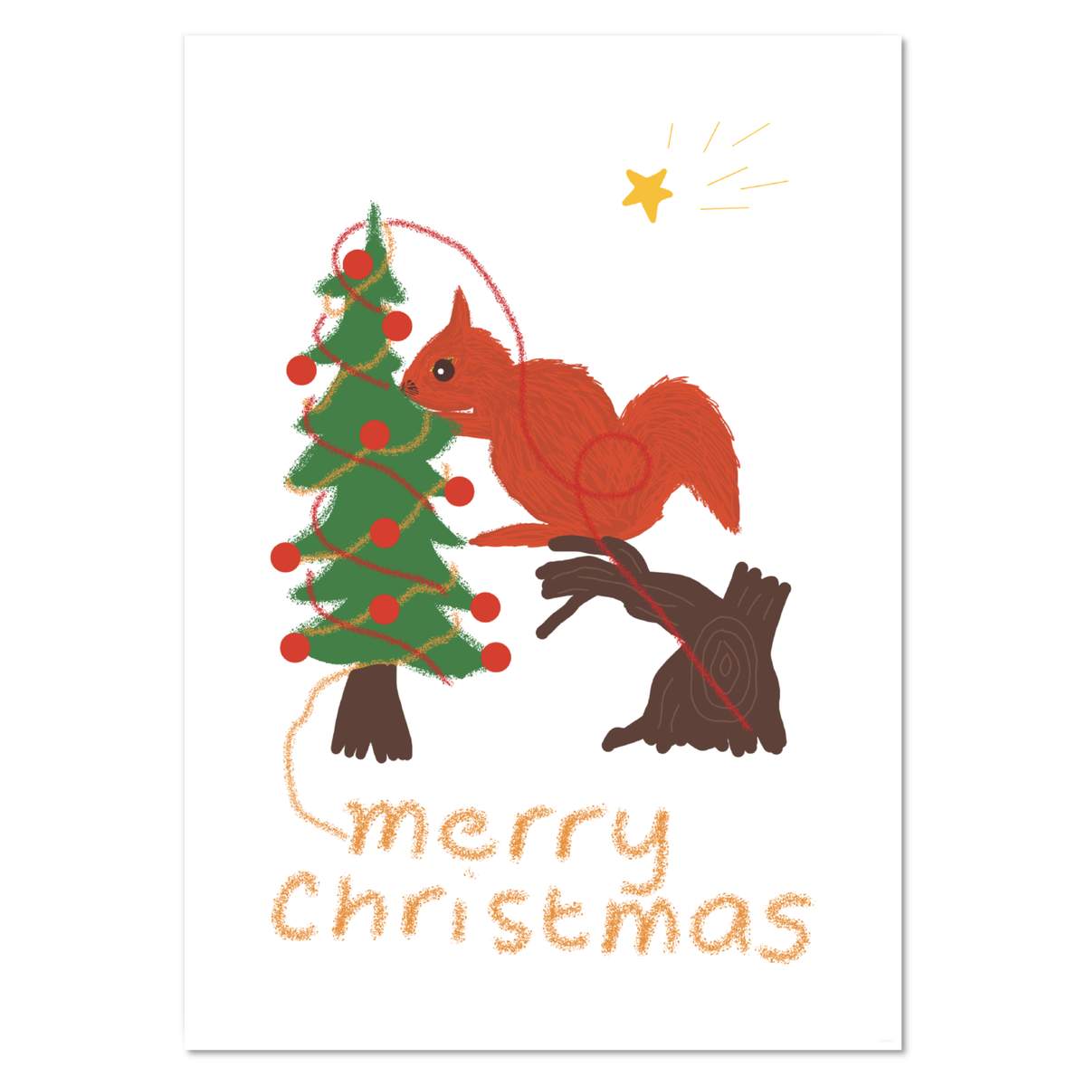 Wandposter / Drucke "Eichhörnchen schmückt den Weihnachtsbaum" (PP050439) - Bild 9 von 14