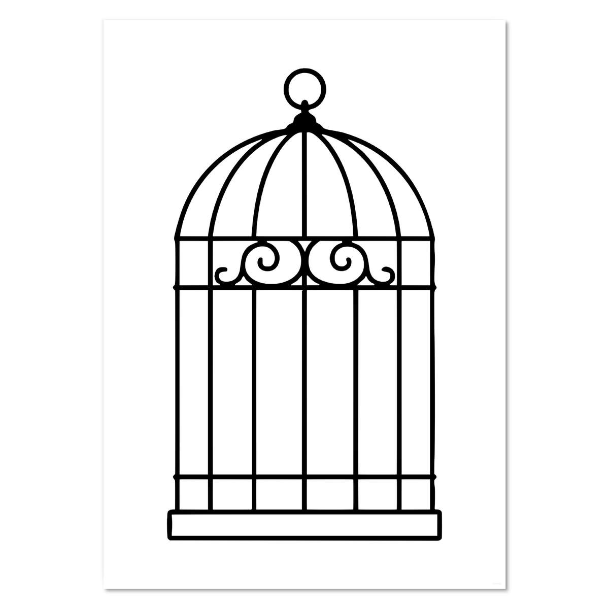 A2 'Bird Cage' Wall Poster / Print (PP00315020)