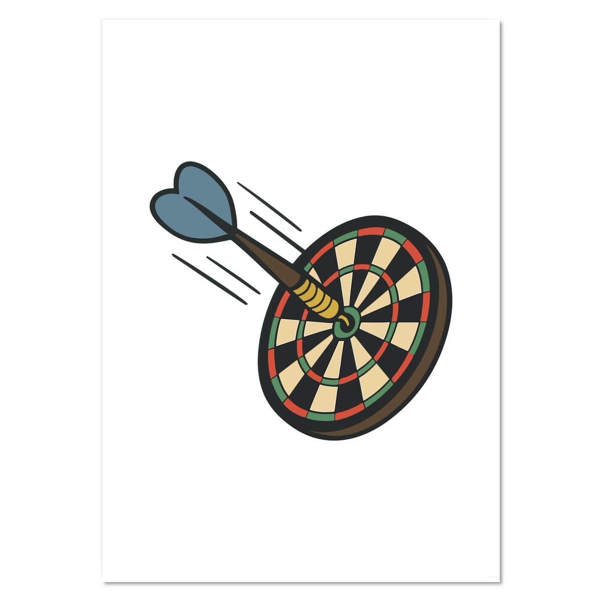 A2 'Darts Bullseye Action' Wall Poster / Print (PP00318204)