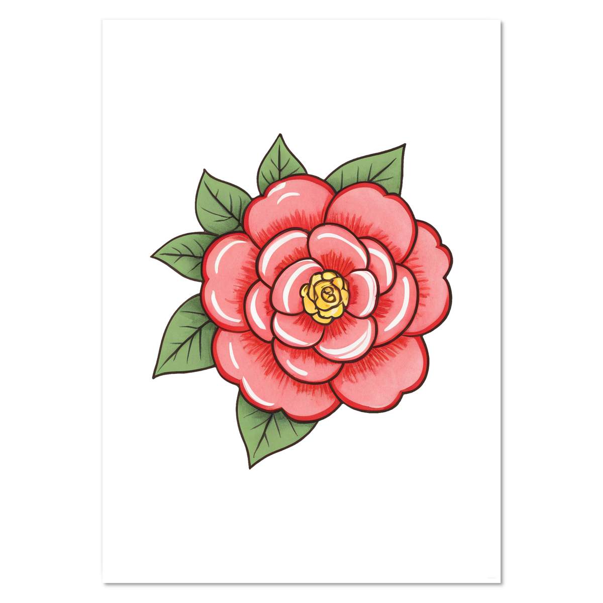 A2 'Blossoming Camellia' Wall Poster / Print (PP00355494)