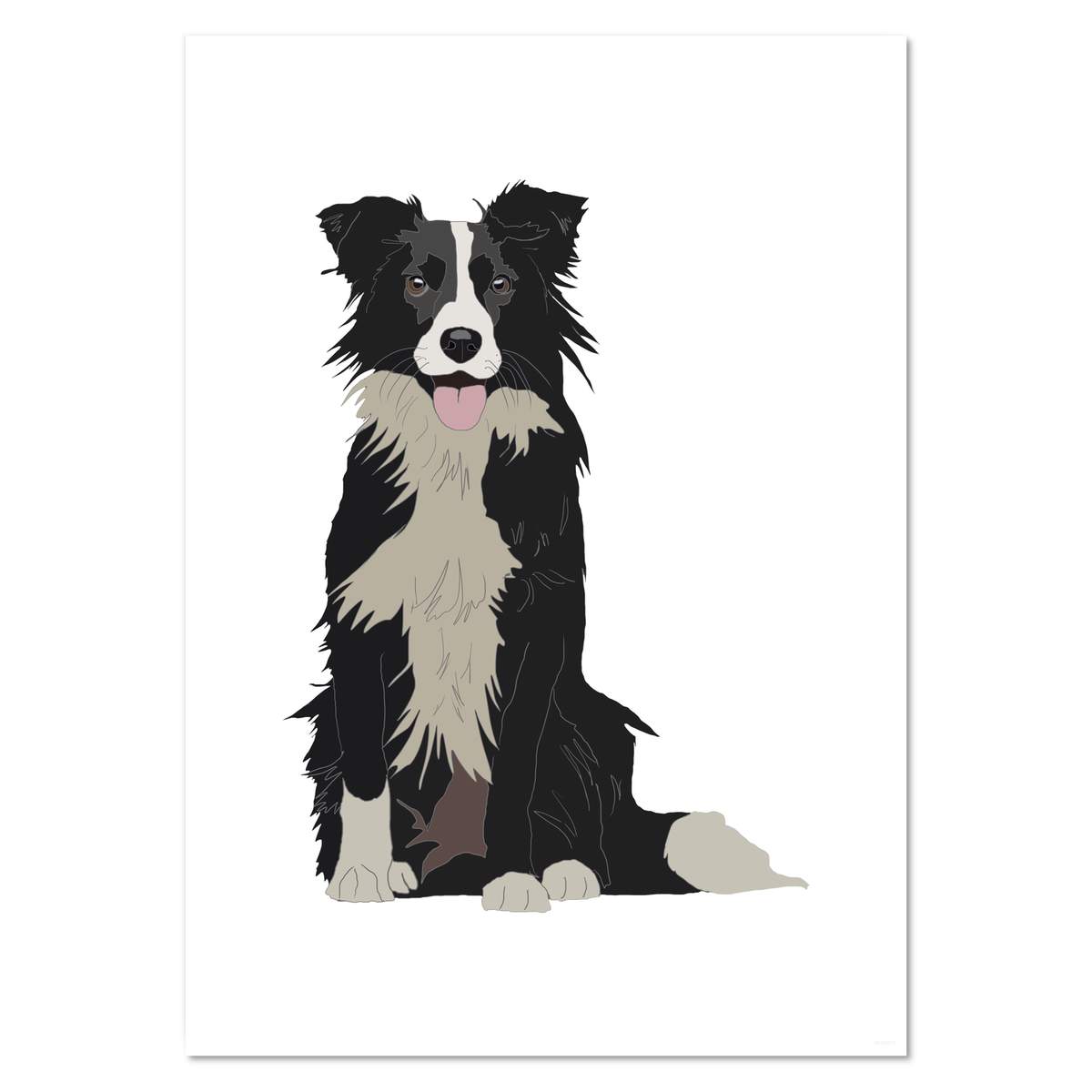 A3 'Border Collie' Wall Poster / Print (PP00138315)