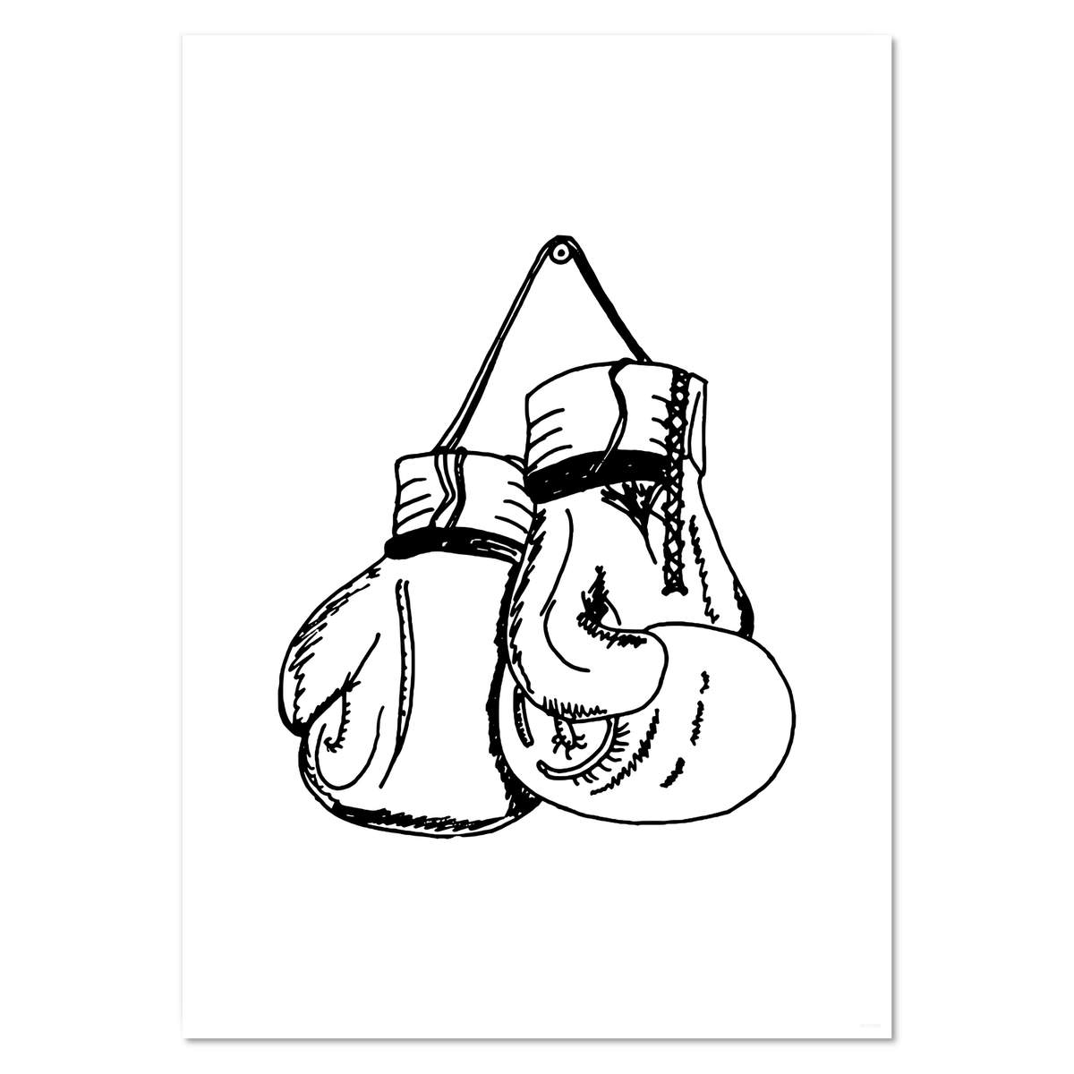 A3 'Hanging Boxing Gloves' Wall Poster / Print (PP00157107)