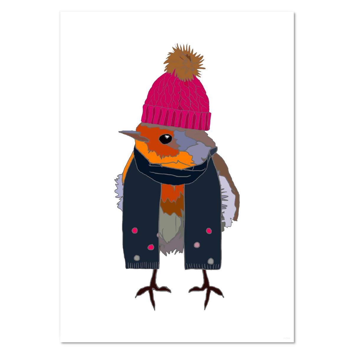 A3 'Wrapped Up Robin' Wall Poster / Print (PP00176324)