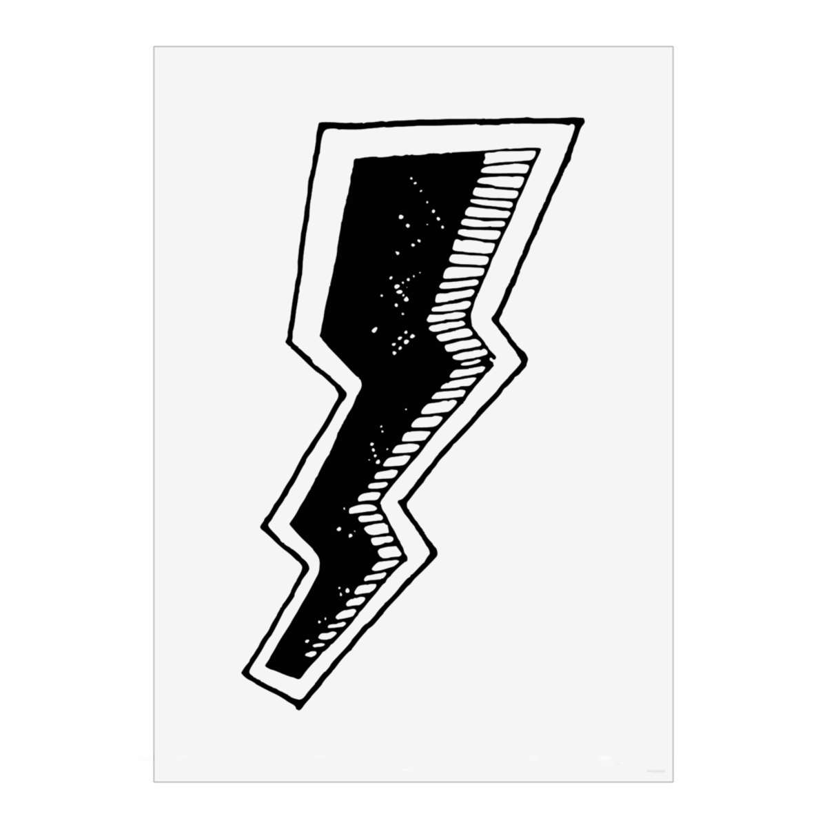 'Lightning Bolt' Wall Art Poster - A3 Portrait - Unframed Wall Art Print for Home Decor - 420mm / 16.5in (PP00208096)