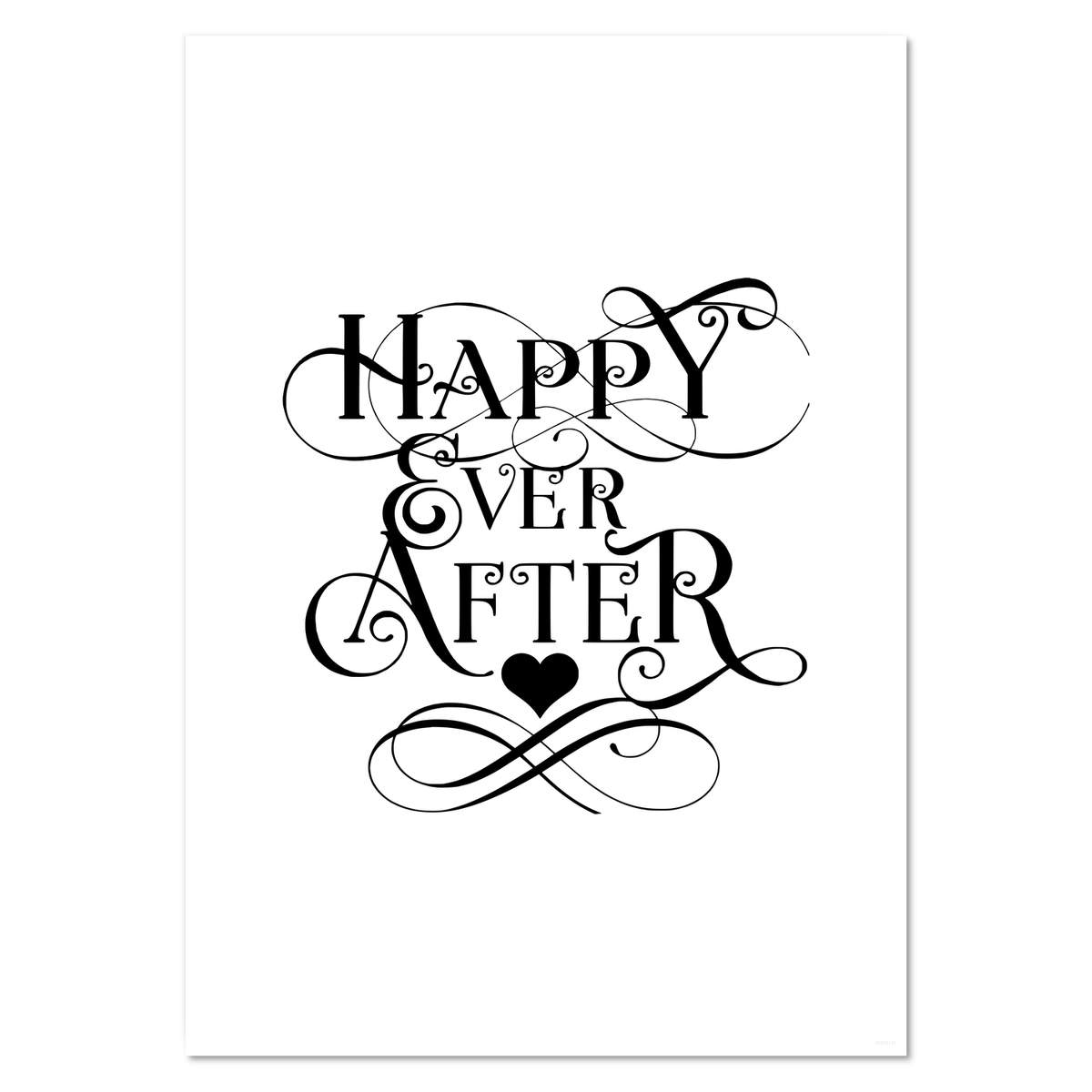 A3 'Happy Ever After' Wall Poster / Print (PP00285141)