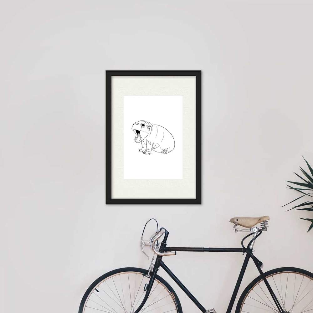 'Roaring Baby Pygmy Hippo' Wall Posters / Prints (PP050657) - Picture 8 of 14