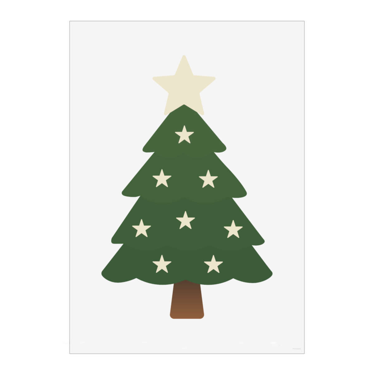 'Christmas Tree' Wall Art Poster - A3 Portrait - Unframed Wall Art Print for Home Decor - 420mm / 16.5in (PP00325242)