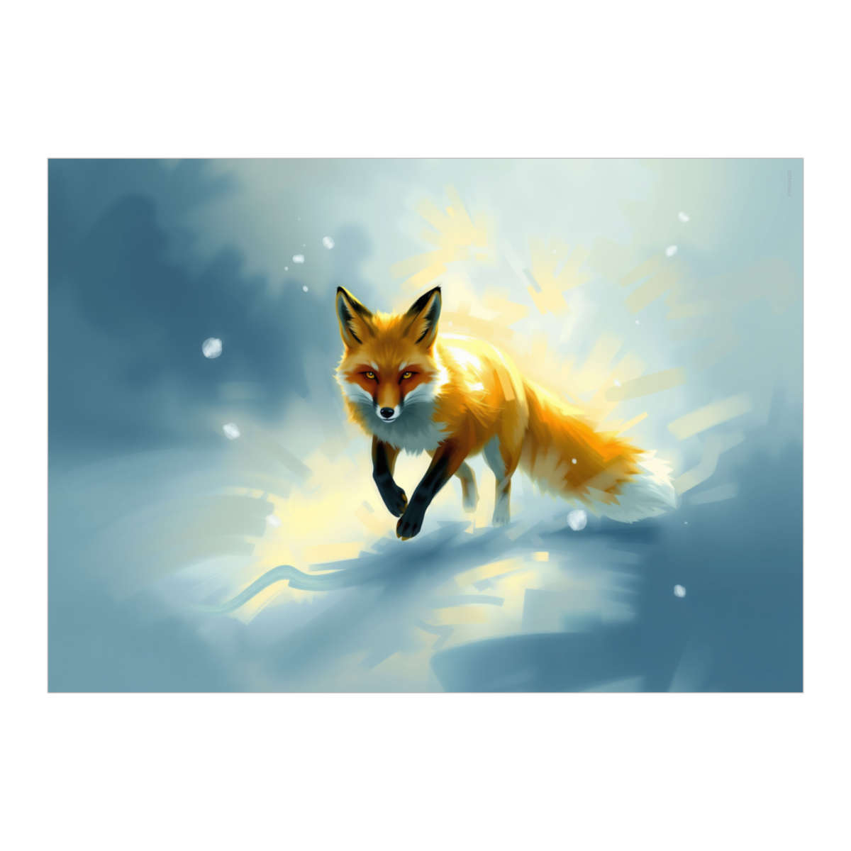 'Spirit of the Fox' Wall Art Poster Print -  Unframed Artwork for Home Decor (PP060220)