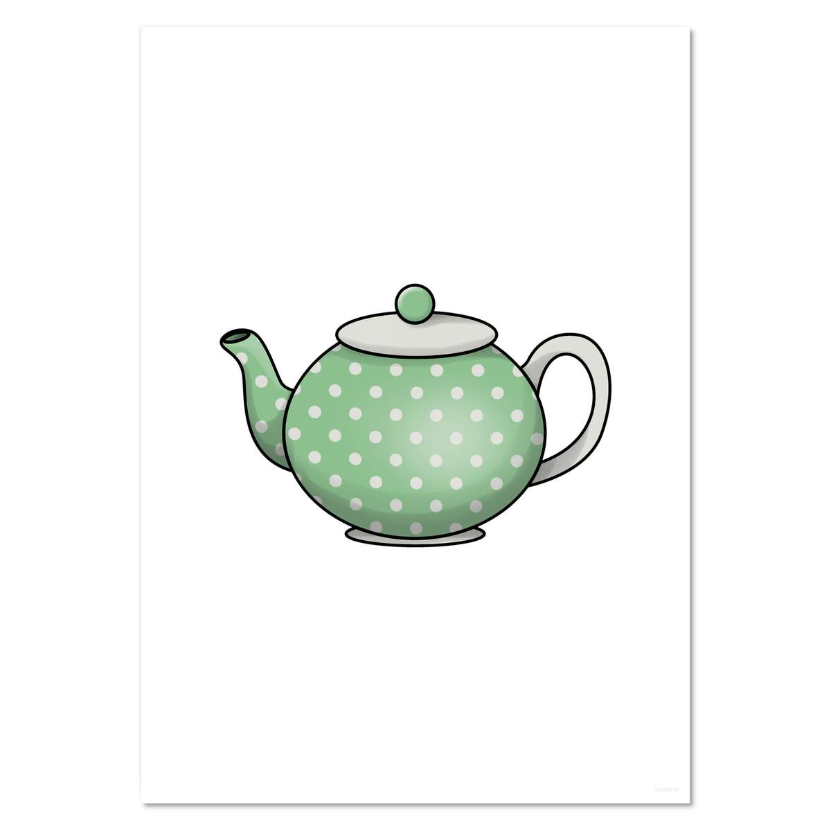 A4 'Teapot' Wall Poster / Print (PP00024834)