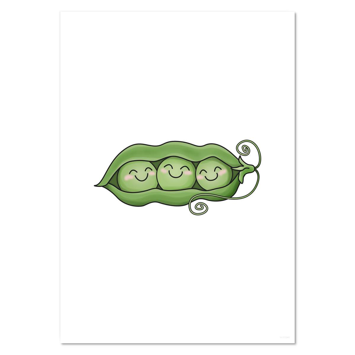 A4 'Peas In A Pod' Wall Poster / Print (PP00155246)