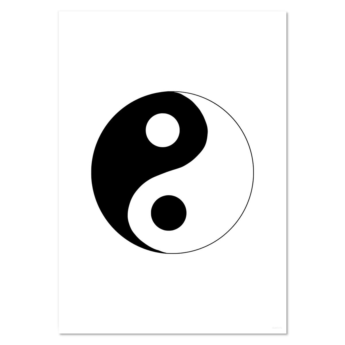 A4 'Yin Yang' Wall Poster / Print (PP00235319)