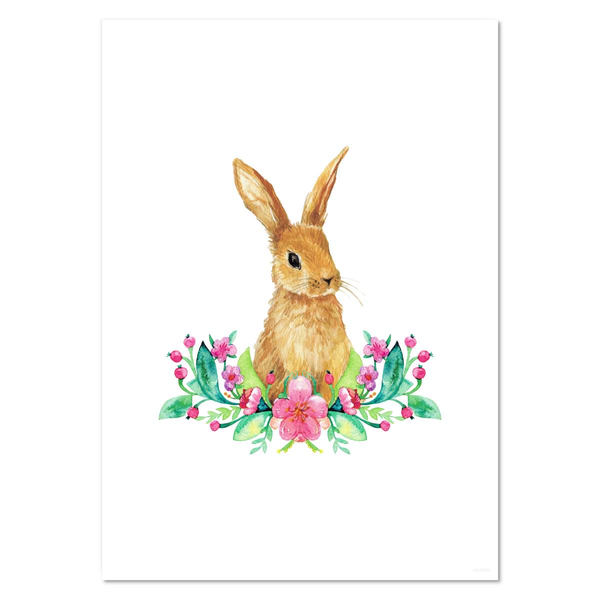 A4 'Cute Bunny' Wall Poster / Print (PP00238733)