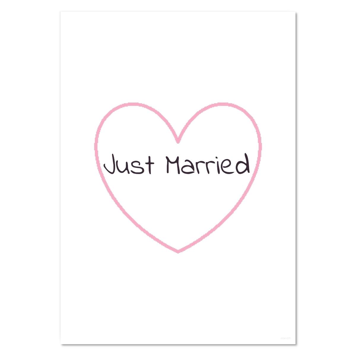 A4 'Just Married ' Wall Poster / Print (PP00241577)