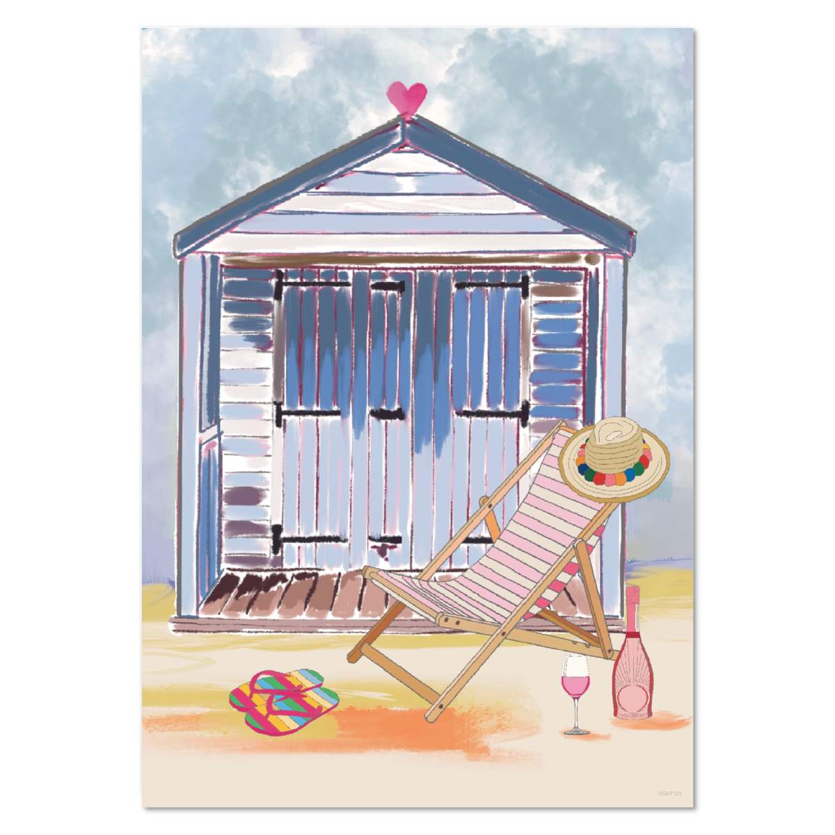 'Beach hut relax day ' Wall Posters / Prints (PP040942)