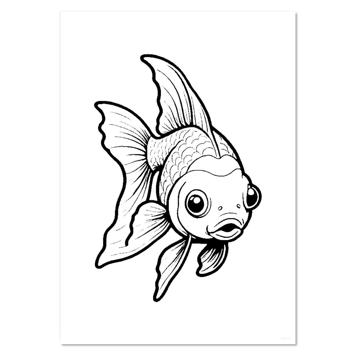 A4 'Gold Fish' Wall Poster / Print (PP00265087)