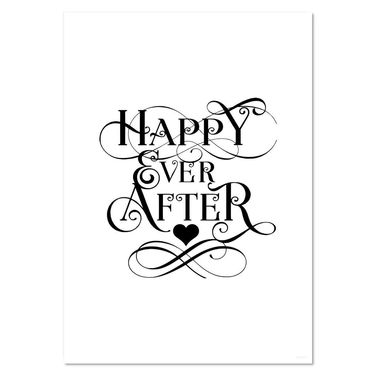 A4 'Happy Ever After' Wall Poster / Print (PP00285140)