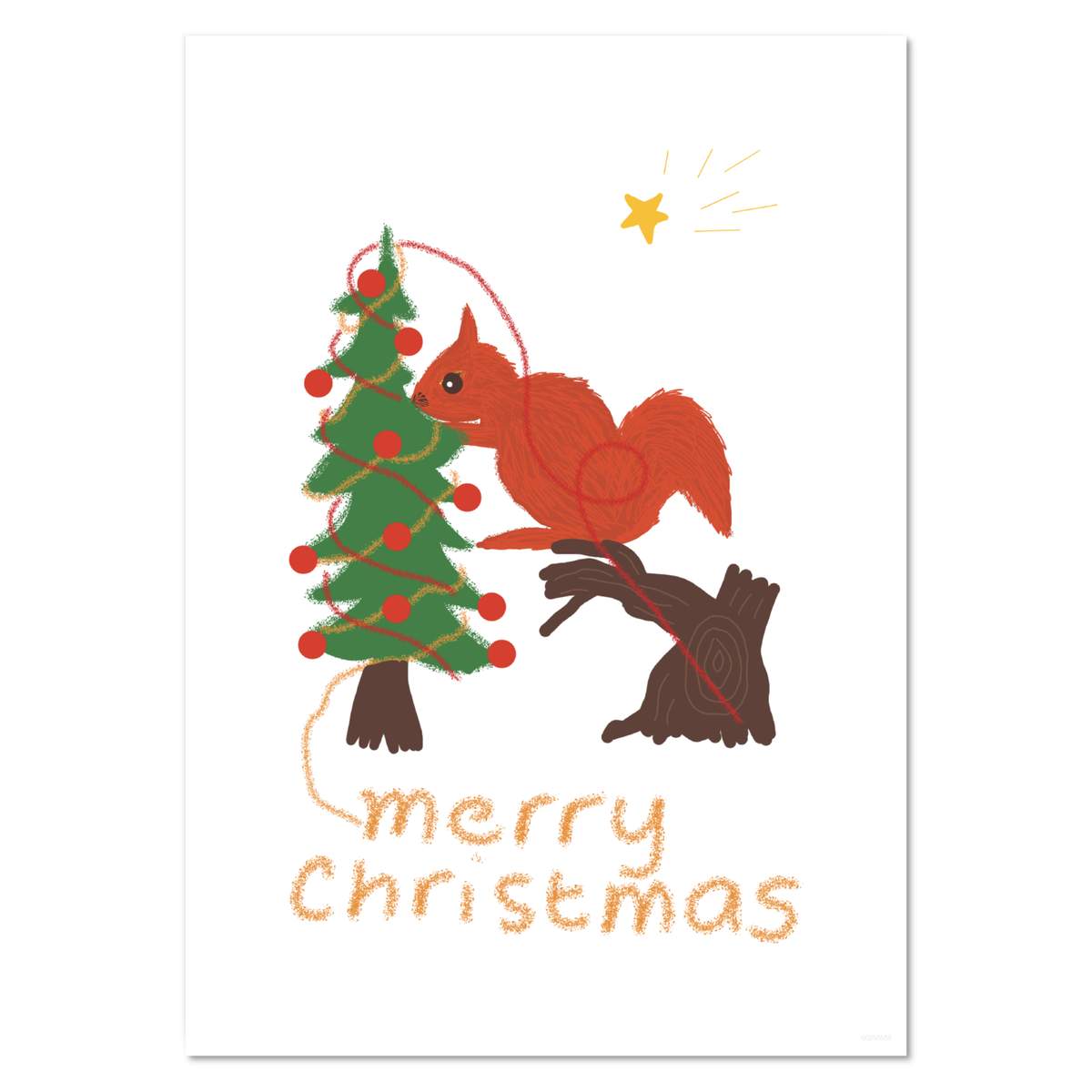 Wandposter / Drucke "Eichhörnchen schmückt den Weihnachtsbaum" (PP050439) - Bild 5 von 14
