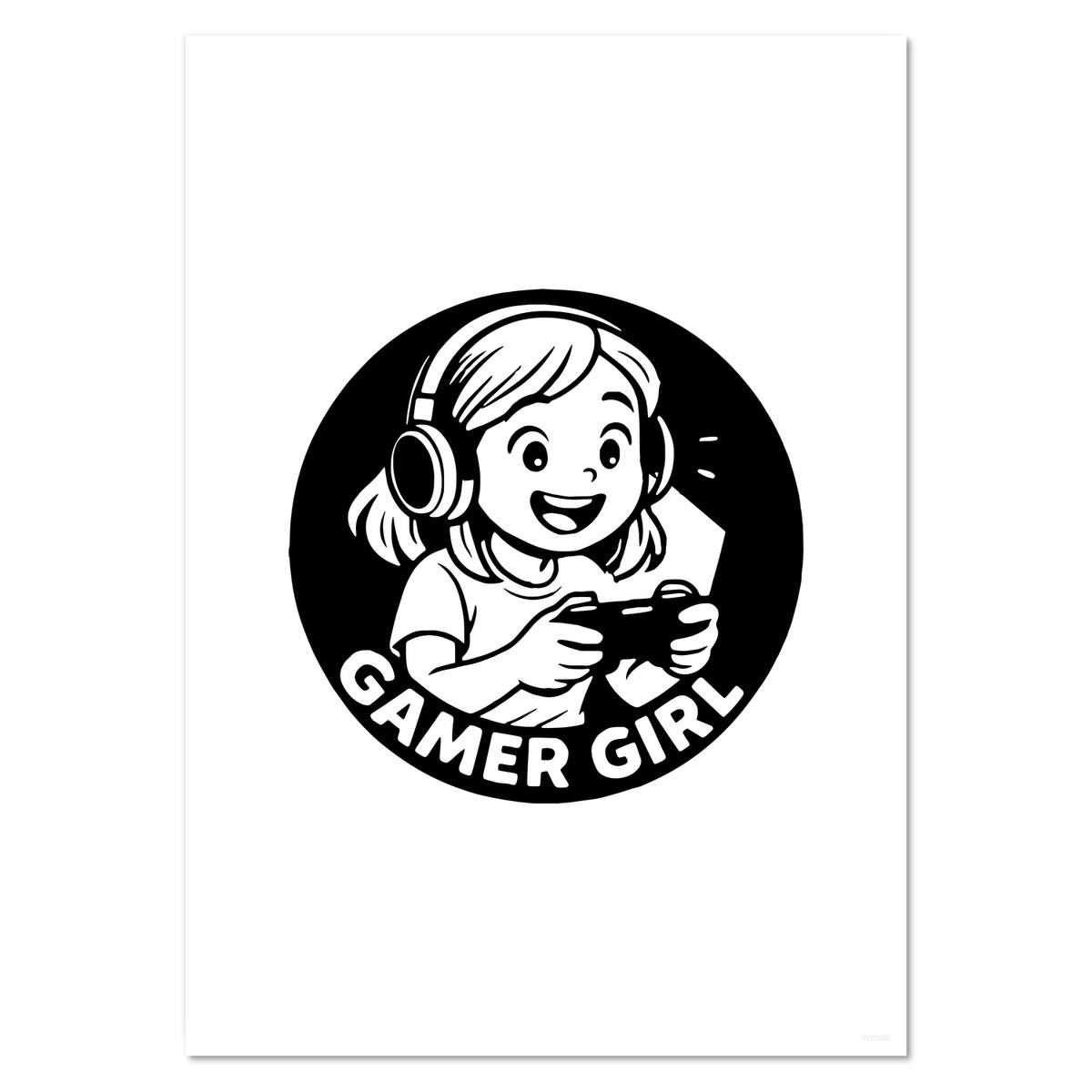 A4 'Gamer Girl' Wall Poster / Print (PP00316223)