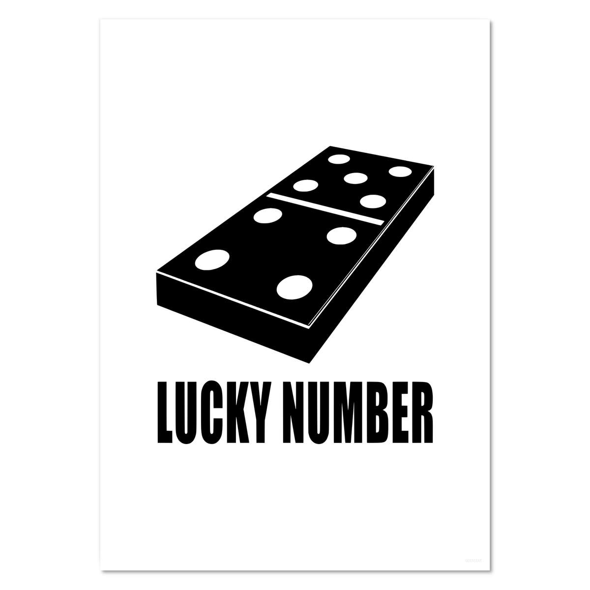 A4 'Domino Tile of Fortune' Wall Poster / Print (PP00316535)