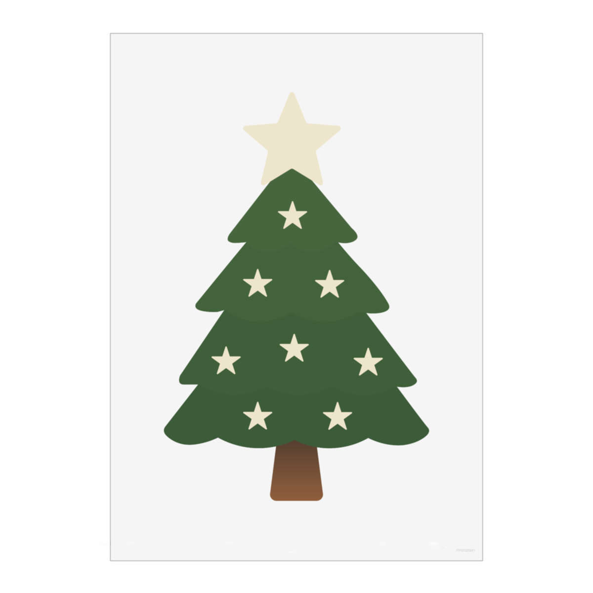 'Christmas Tree' Wall Art Poster - A4 Portrait - Unframed Wall Art Print for Home Decor - 297mm / 11.7in (PP00325241)