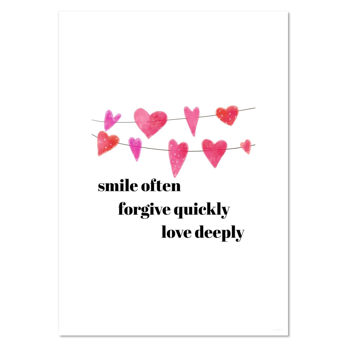 A4 'Smile Often ' Wall Poster / Print (PP00333312)