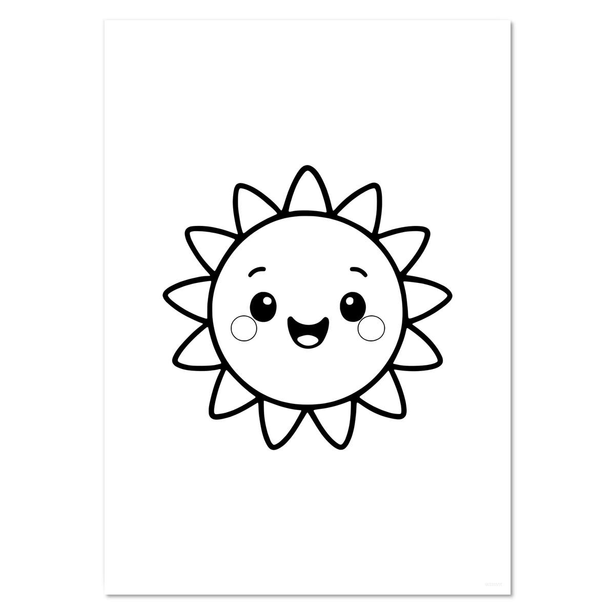 A4 'Cute Sunshine' Wall Poster / Print (PP00333935)