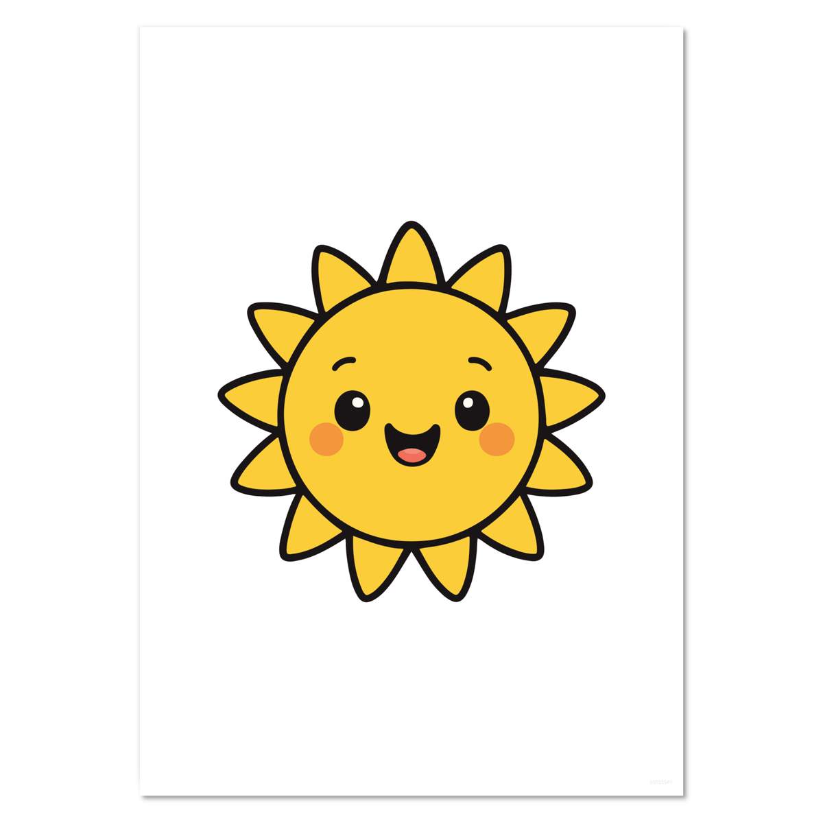 A4 'Cute Sunshine' Wall Poster / Print (PP00333941)
