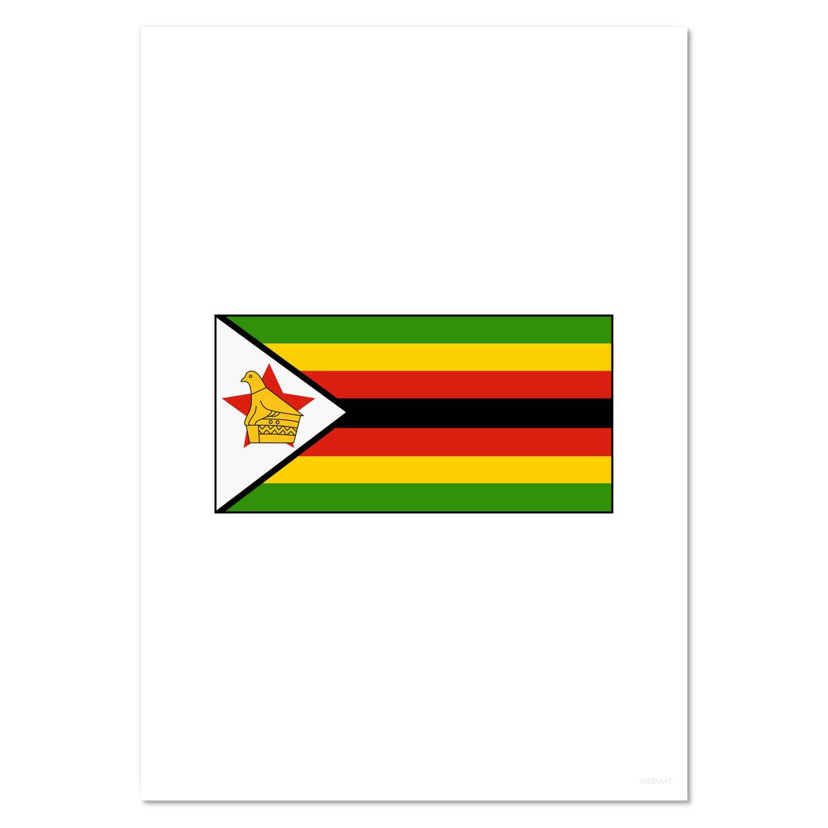 A5 'Zimbabwe Flag' Wall Poster / Print (PP00026041)