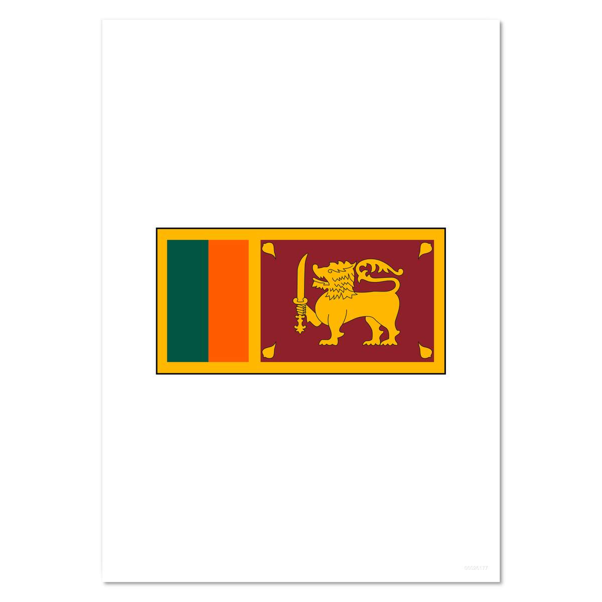 'Sri Lanka Flag' Wall Posters / Prints (PP023135)