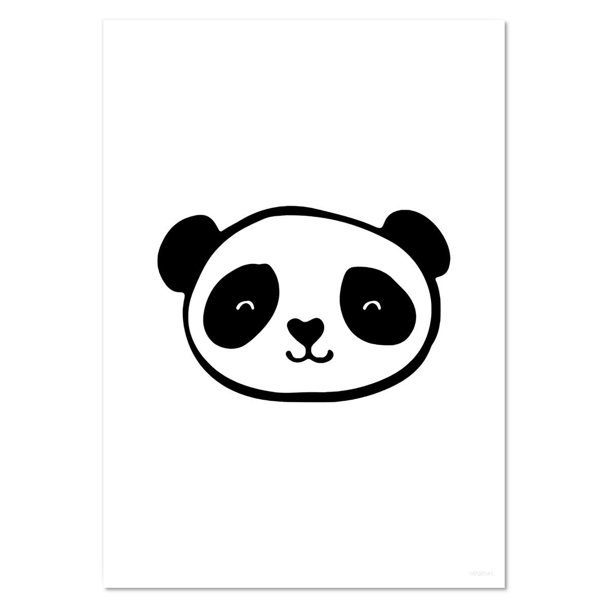 'Panda Head' Wall Posters / Prints (PP017125)