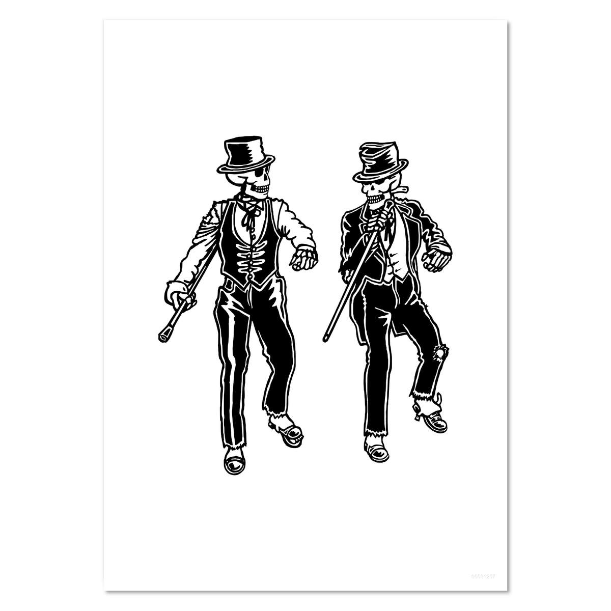 'Tap Dancing Skeletons' Wall Posters / Prints (PP018631)