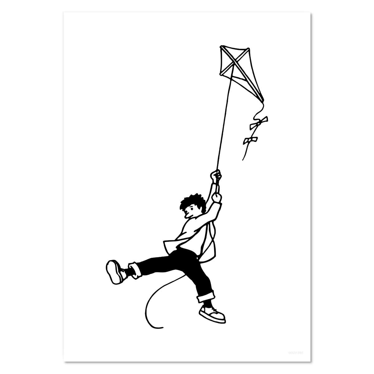 'Boy With Kite' Wall Posters / Prints (PP023670)