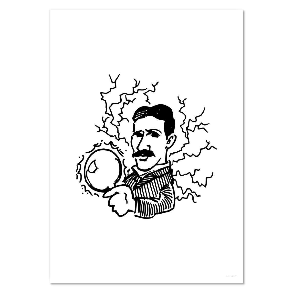 A5 'Nikola Tesla' Wall Poster / Print (PP00137953)