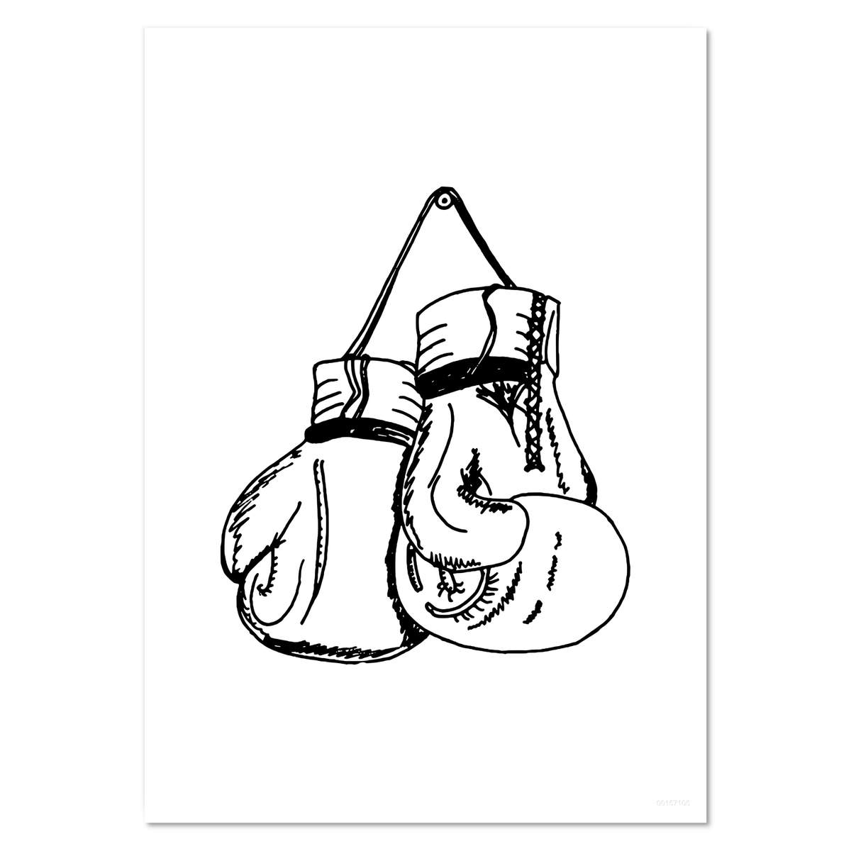 'Hanging Boxing Gloves' Wall Posters / Prints (PP030140)
