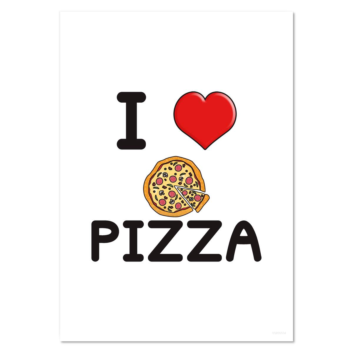 'I Love Pizza' Wall Posters / Prints (PP032402)