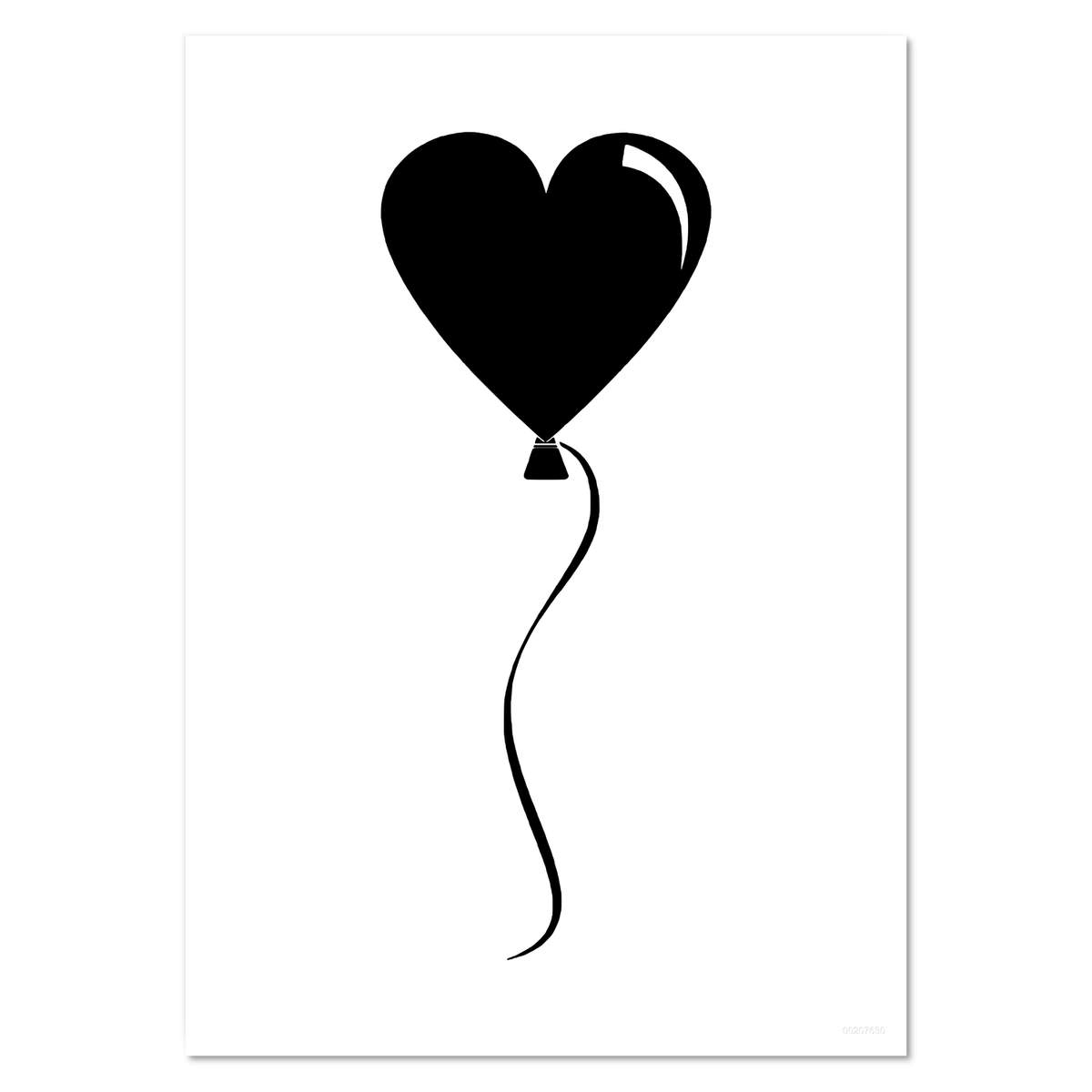 'Heart Balloon' Wall Posters / Prints (PP005968)