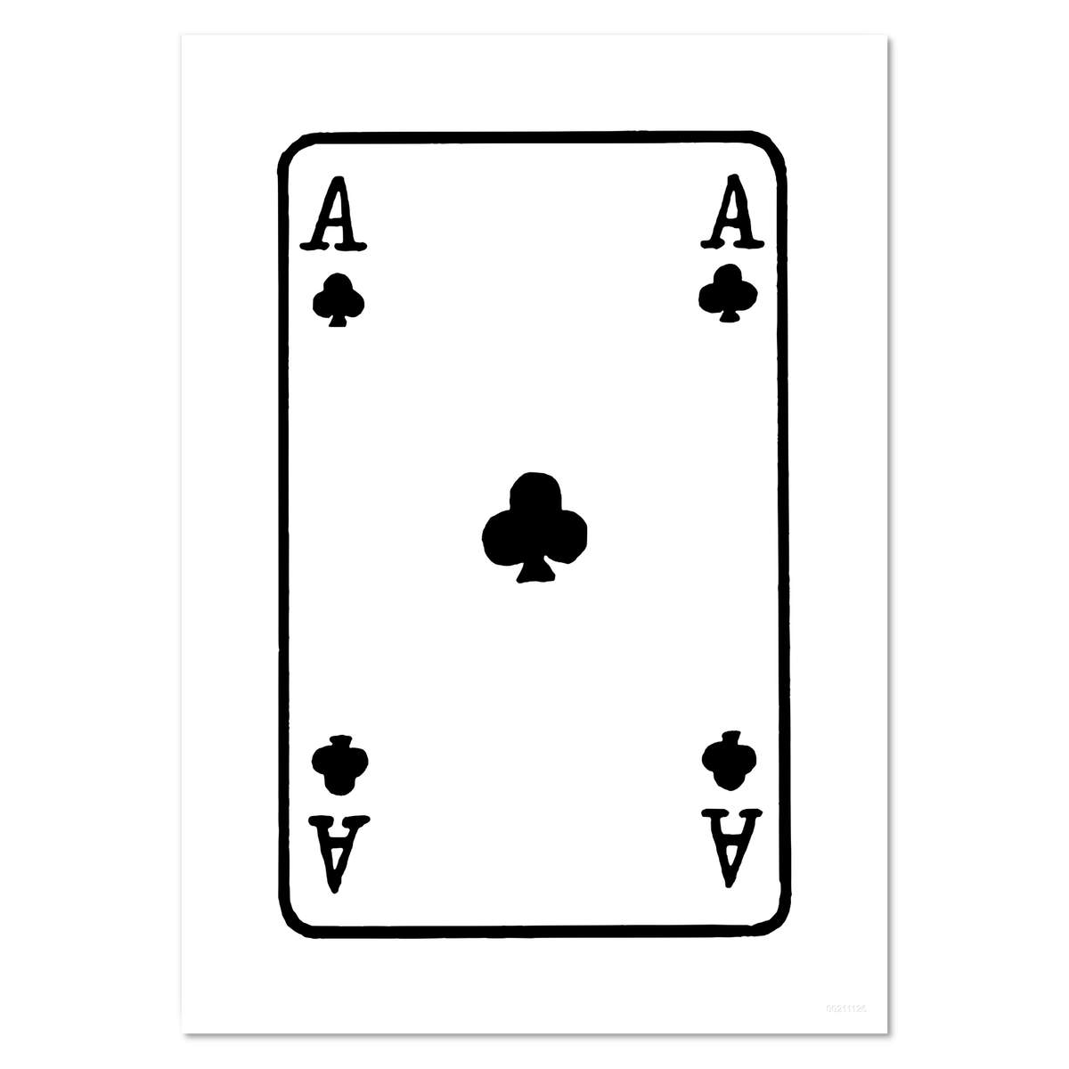 'Ace Of Clubs' Wall Posters / Prints (PP017229)