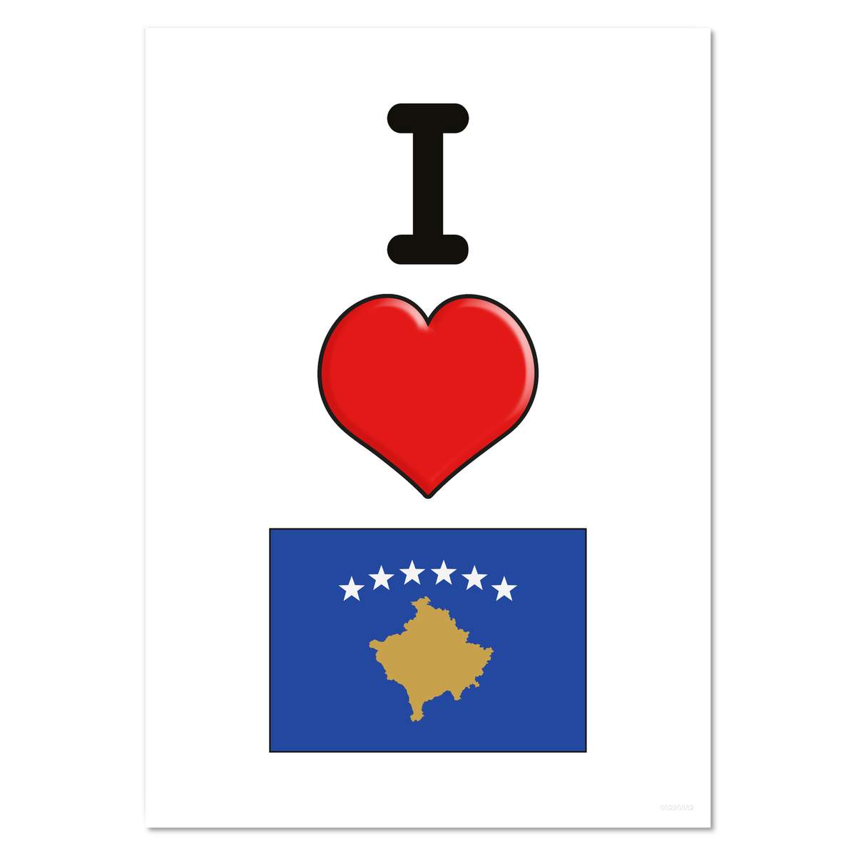 'I Love Kosovo' Wall Posters / Prints (PP033770)
